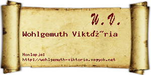 Wohlgemuth Viktória névjegykártya