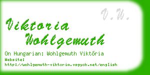 viktoria wohlgemuth business card