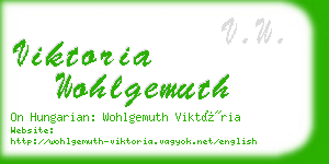 viktoria wohlgemuth business card